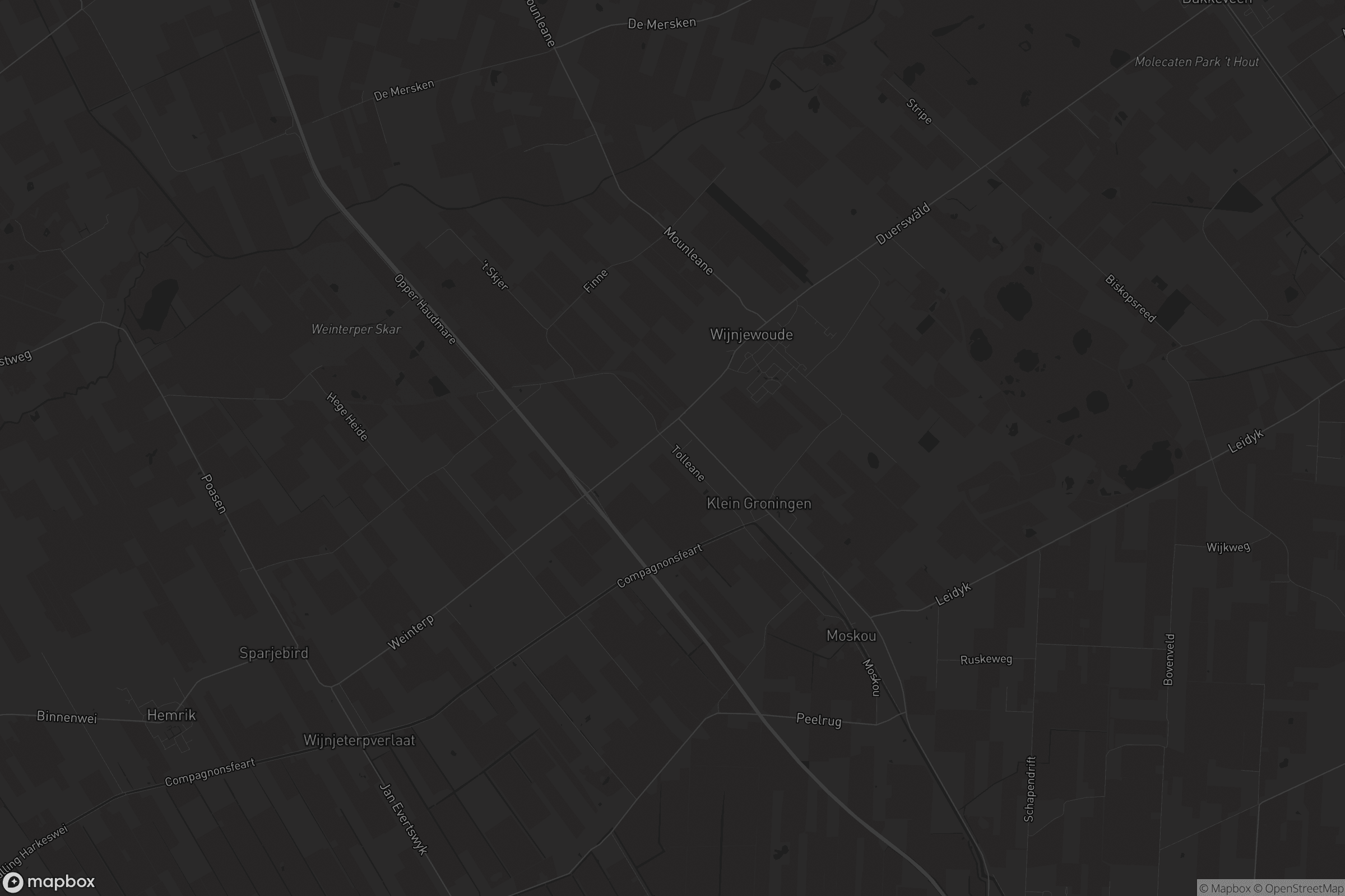 Kaart van Wijnjewoude