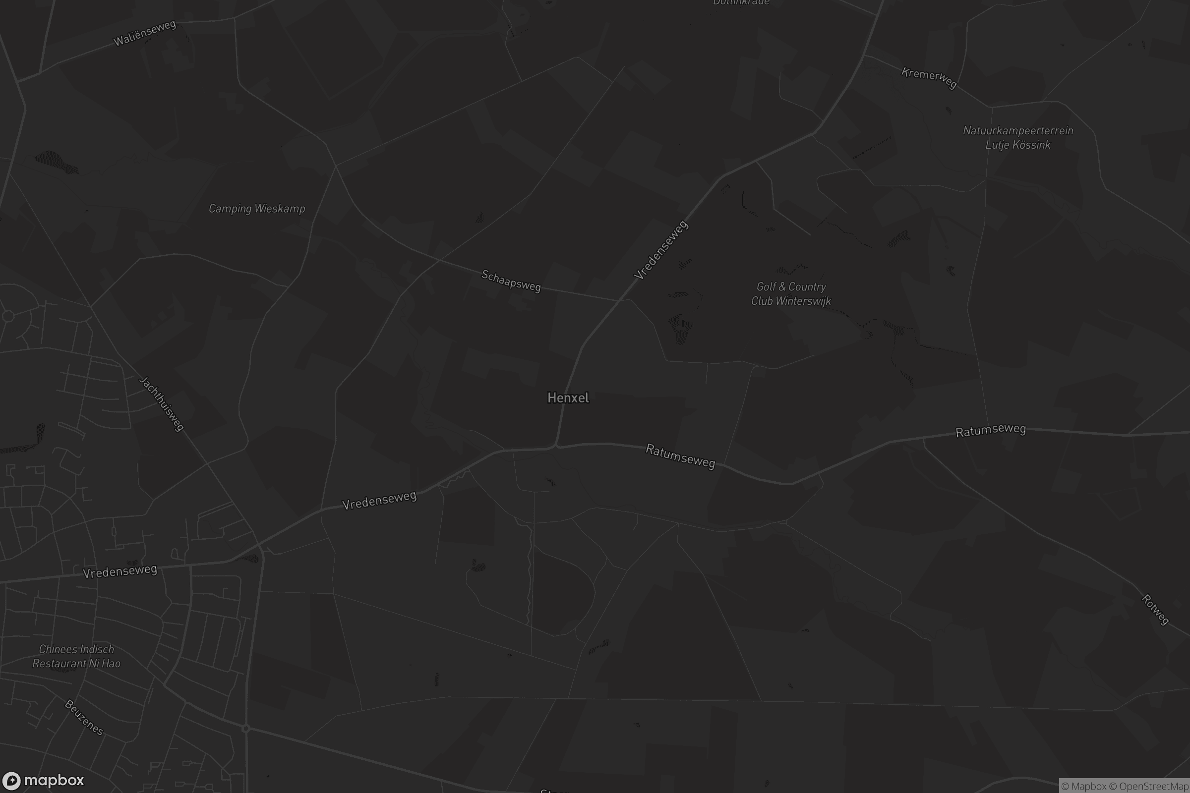 Kaart van Winterswijk Henxel