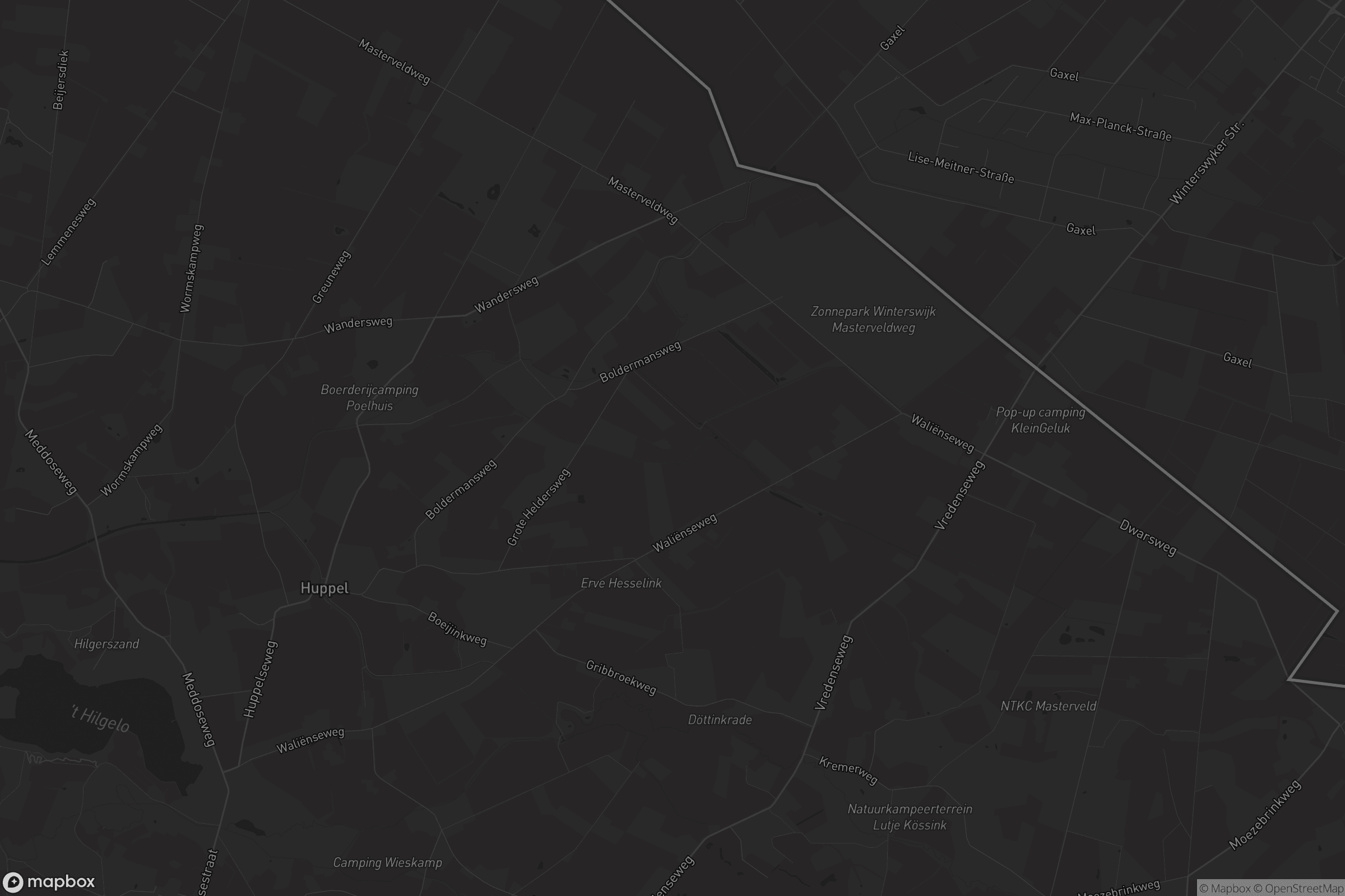 Kaart van Winterswijk Huppel