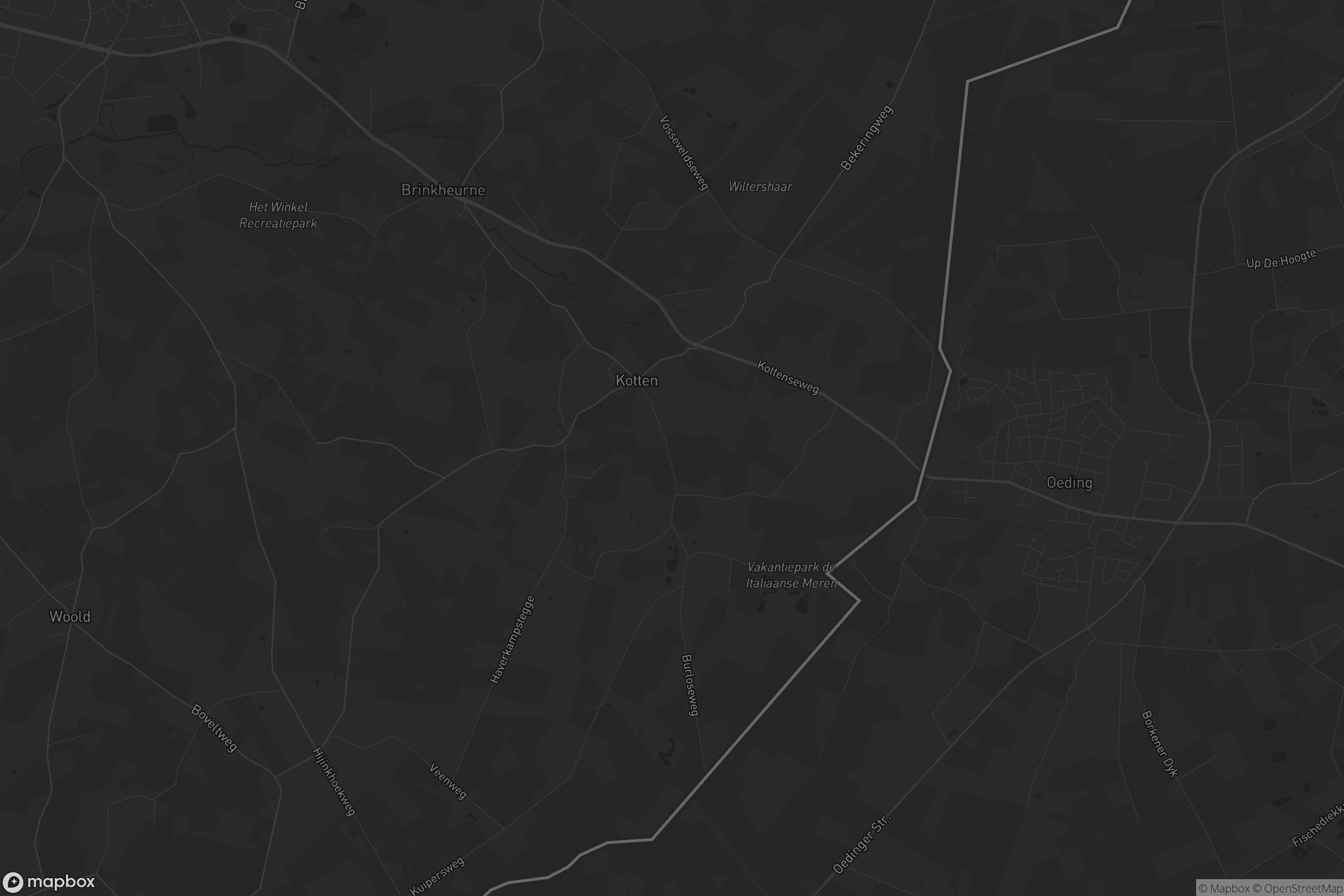 Kaart van Winterswijk Kotten