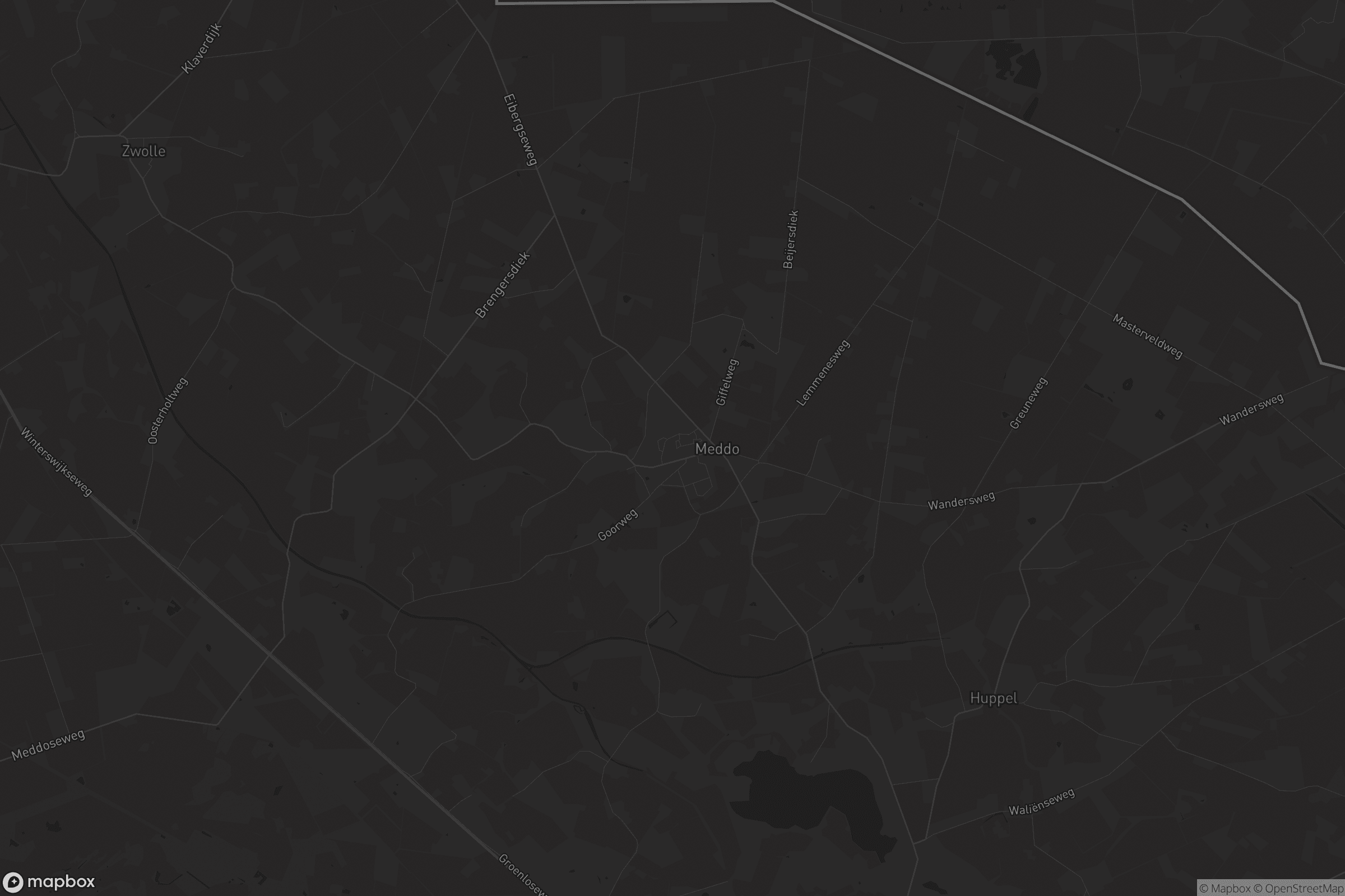 Kaart van Winterswijk Meddo