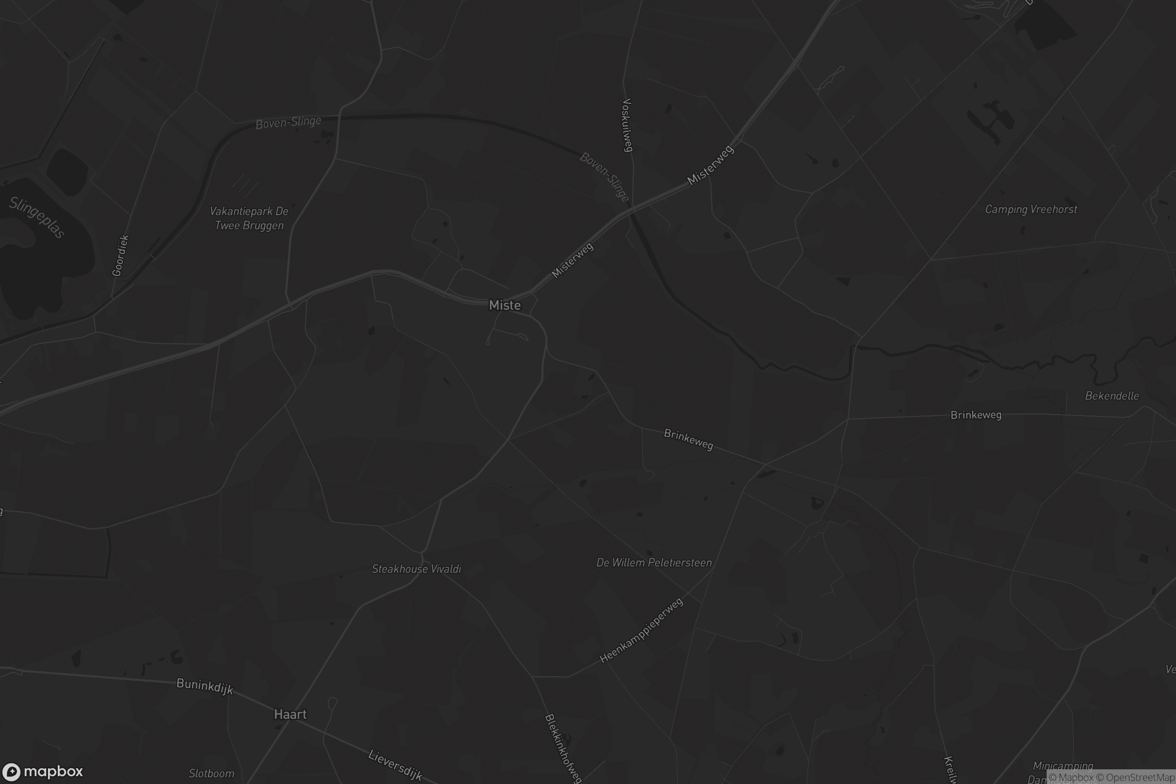 Kaart van Winterswijk Miste