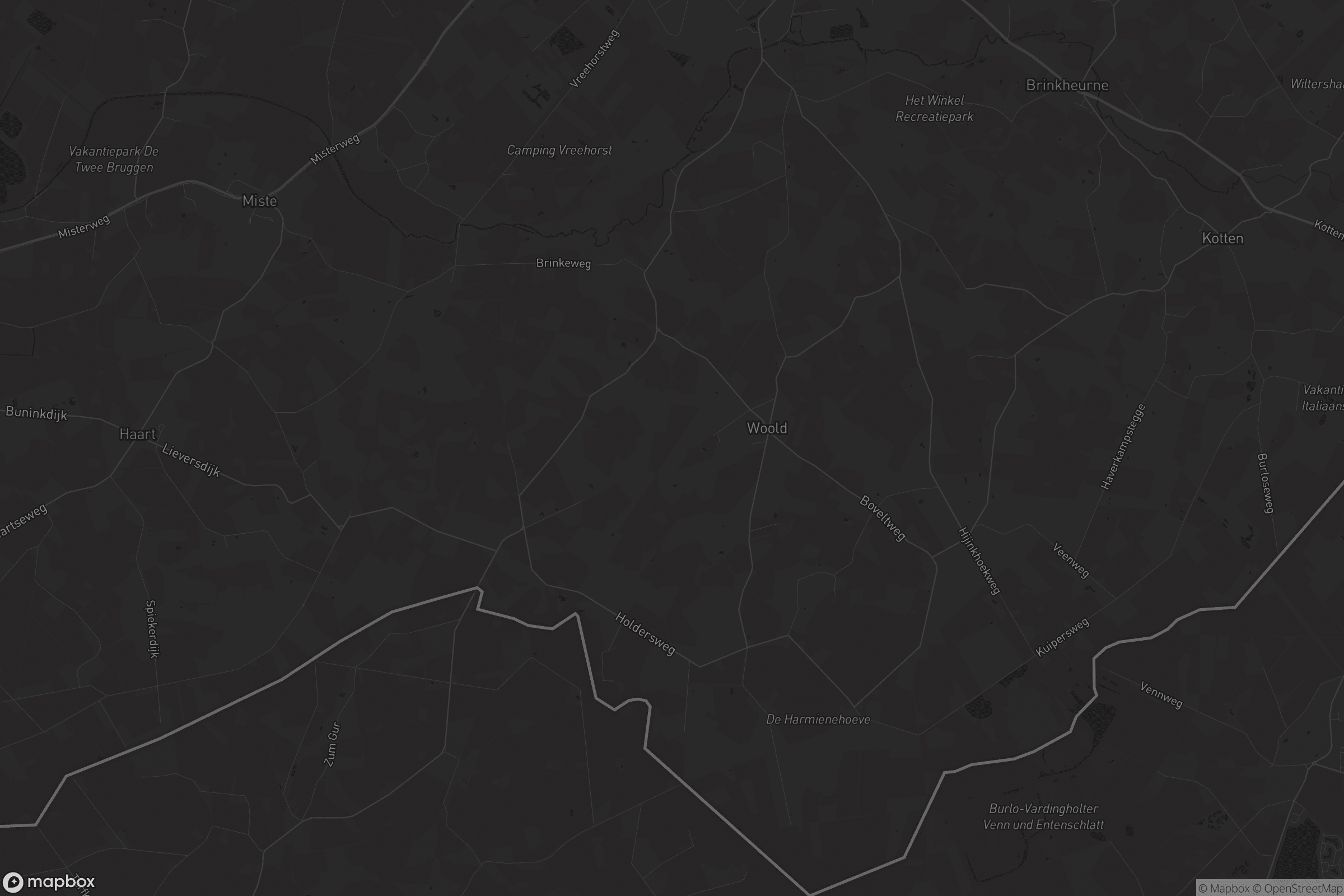 Kaart van Winterswijk Woold