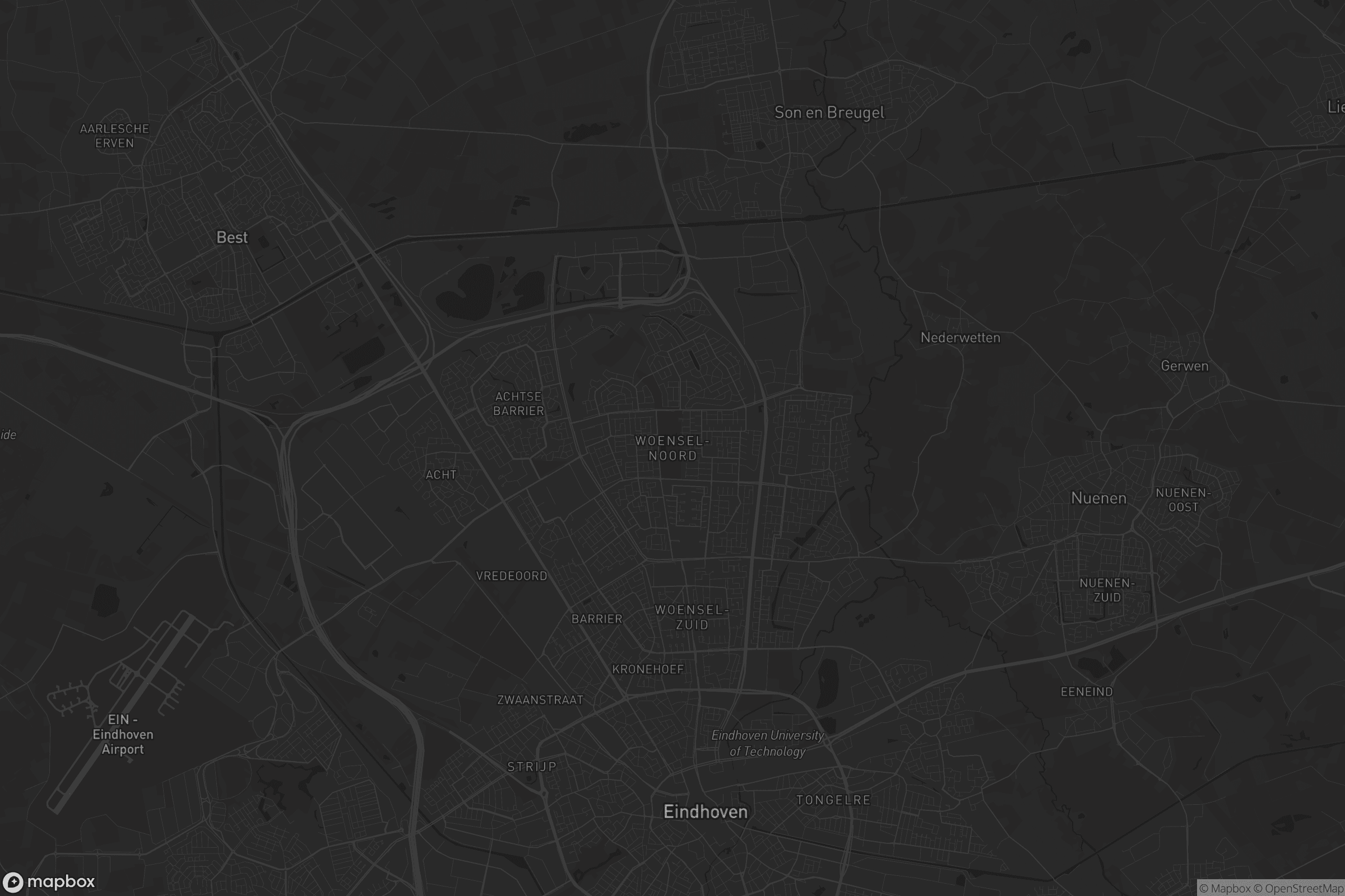 Kaart van Woensel-Noord