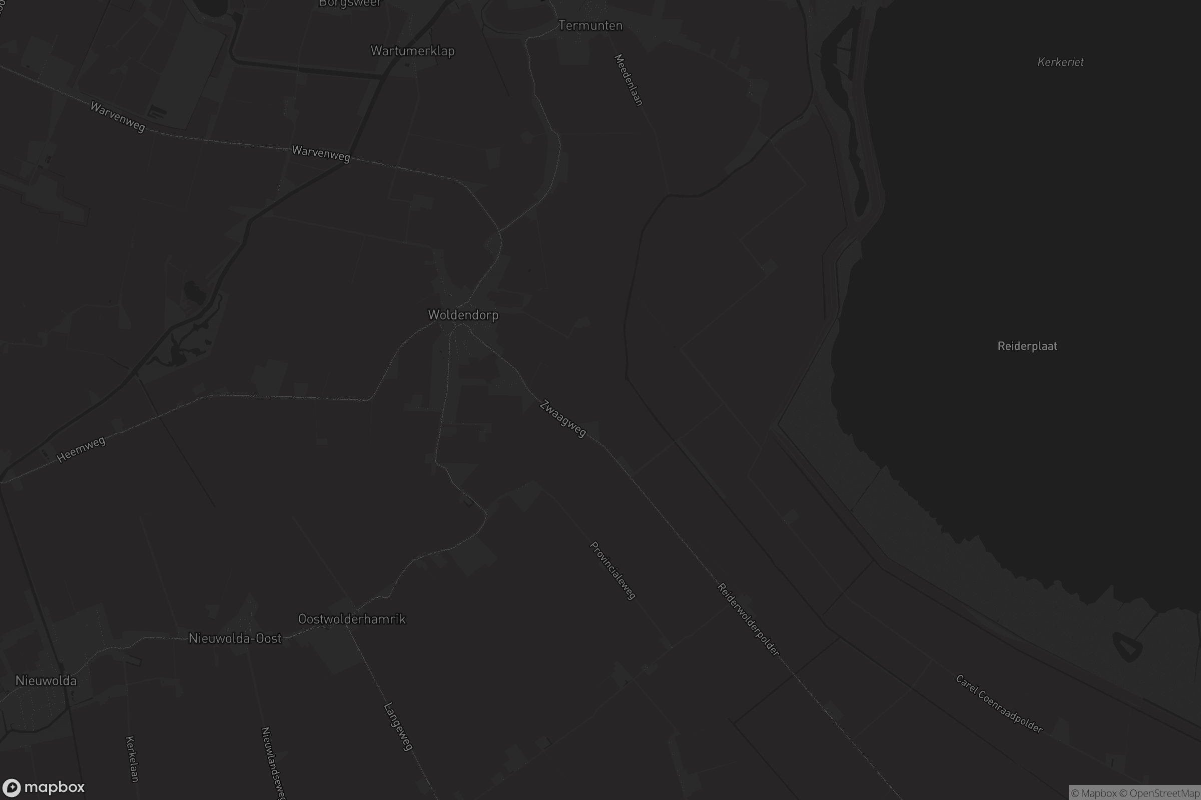 Kaart van Woldendorp