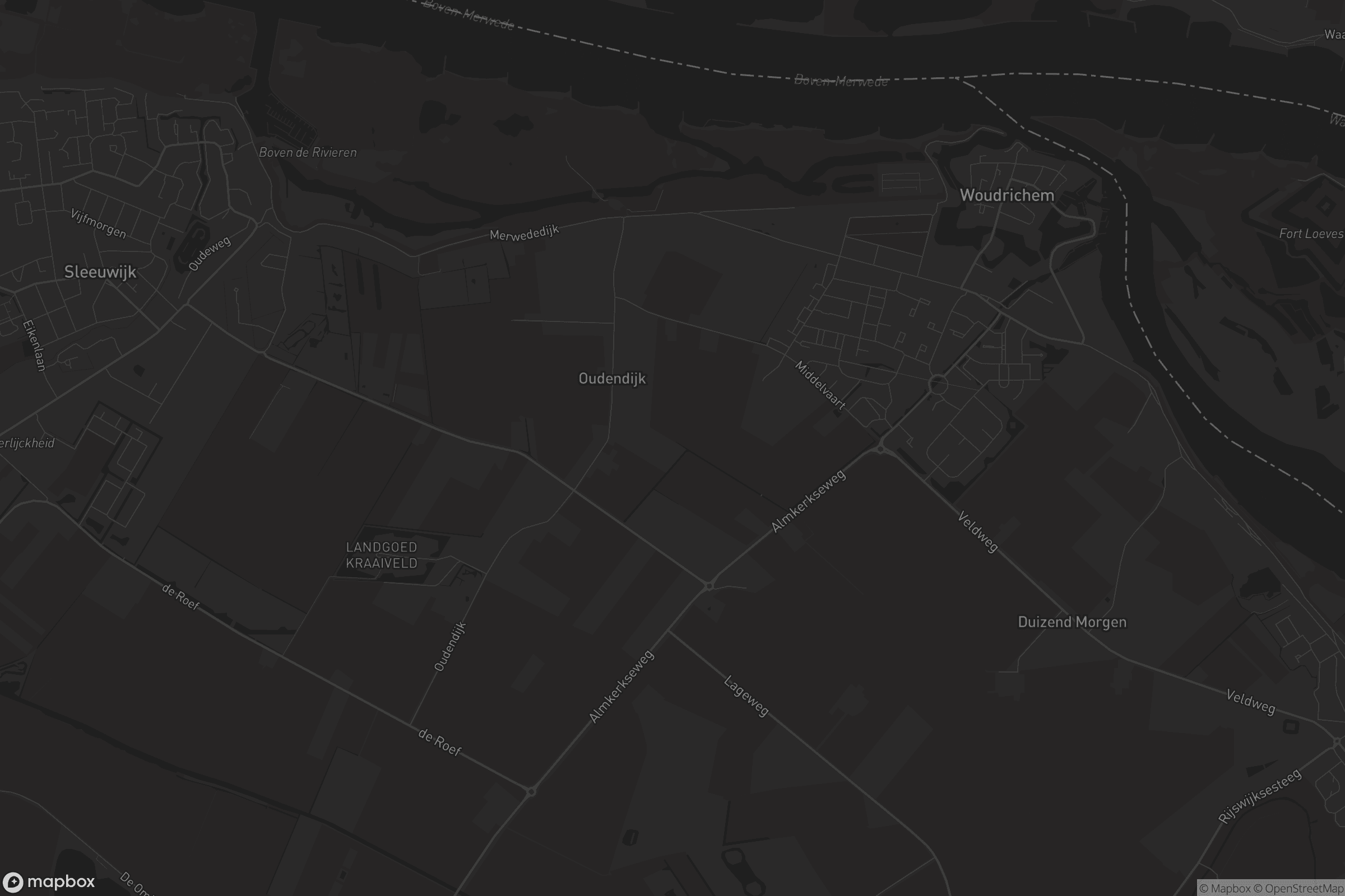 Kaart van Woudrichem