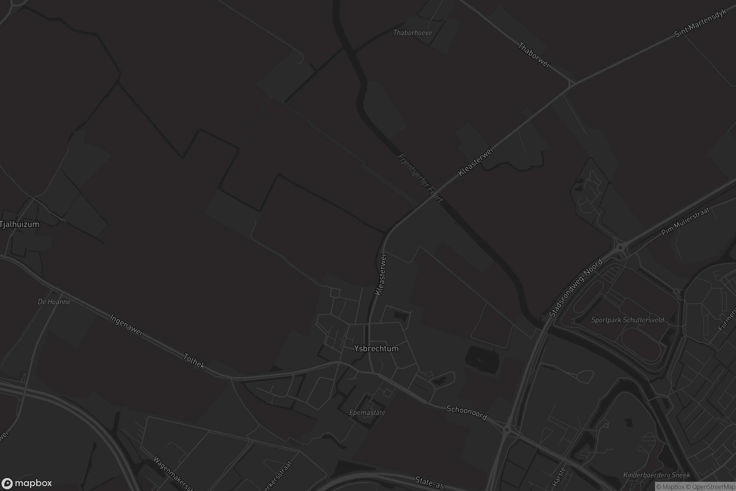 Kaart van Ysbrechtum