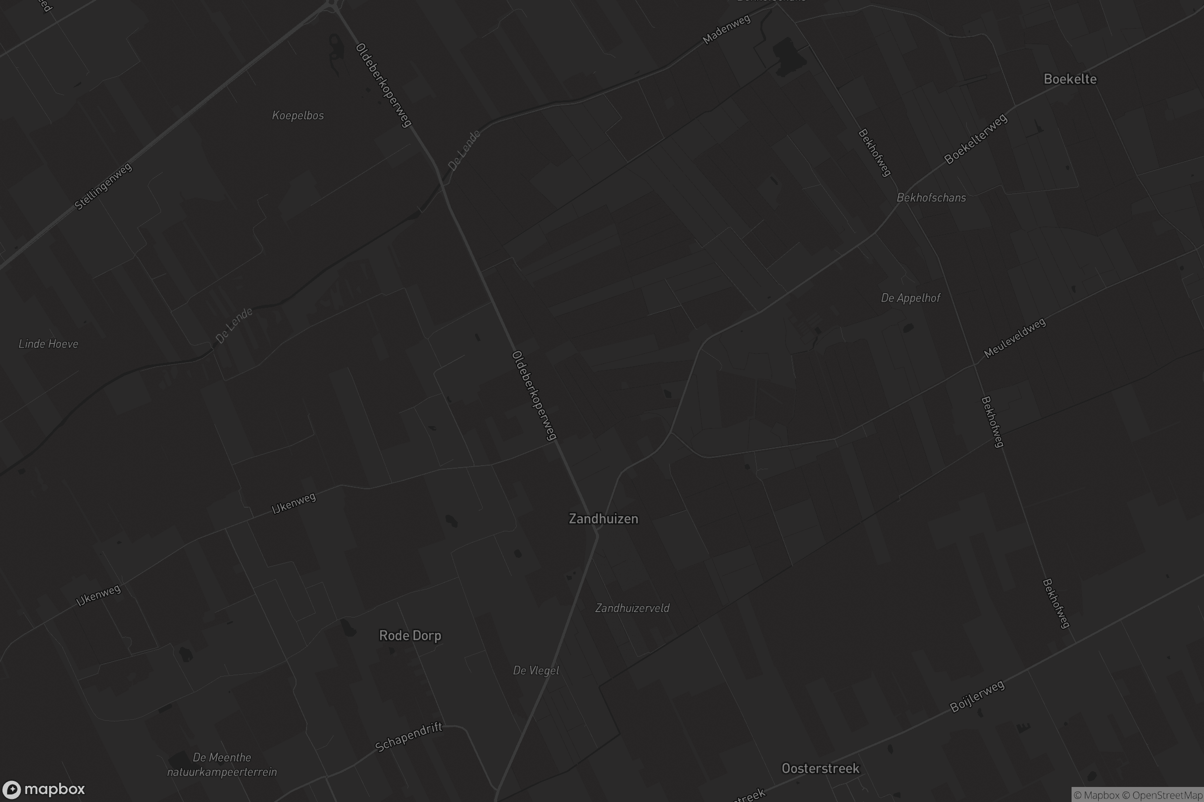 Kaart van Zandhuizen