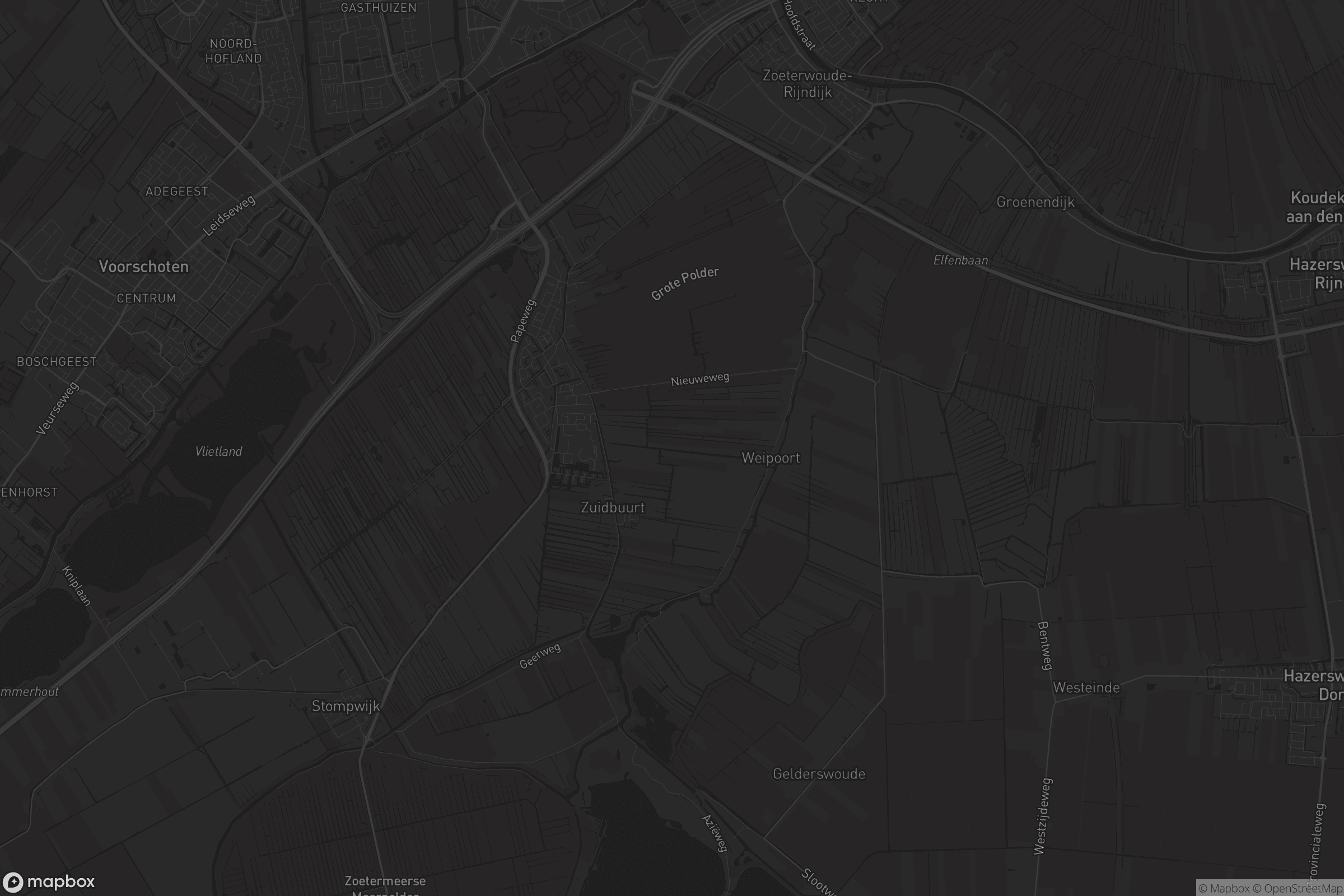 Kaart van Zoeterwoude