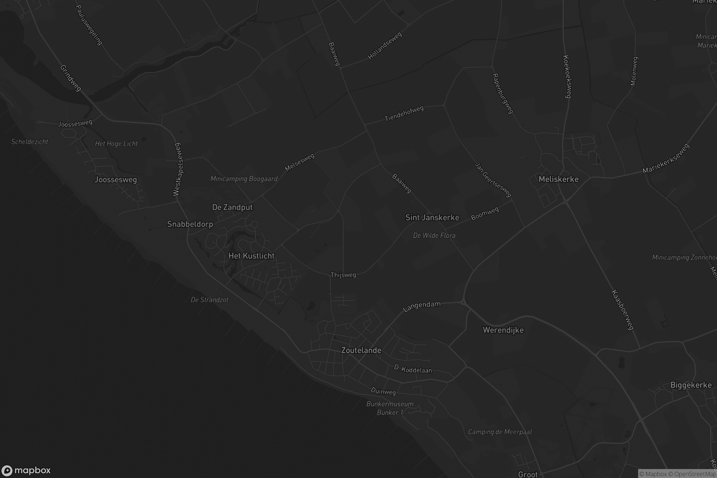 Kaart van Zoutelande