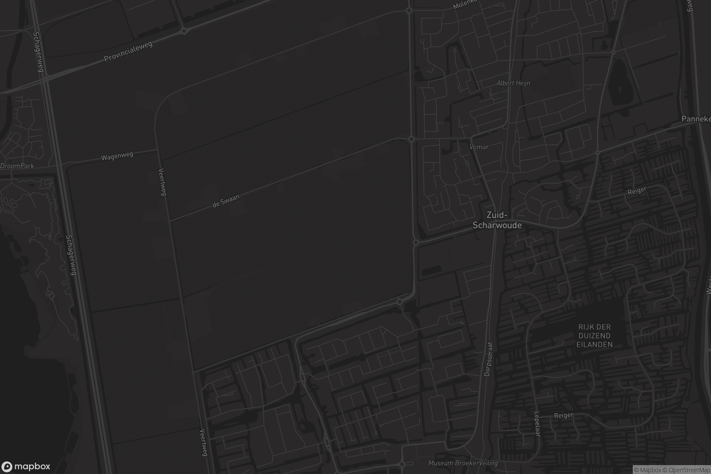 Kaart van Zuid-Scharwoude