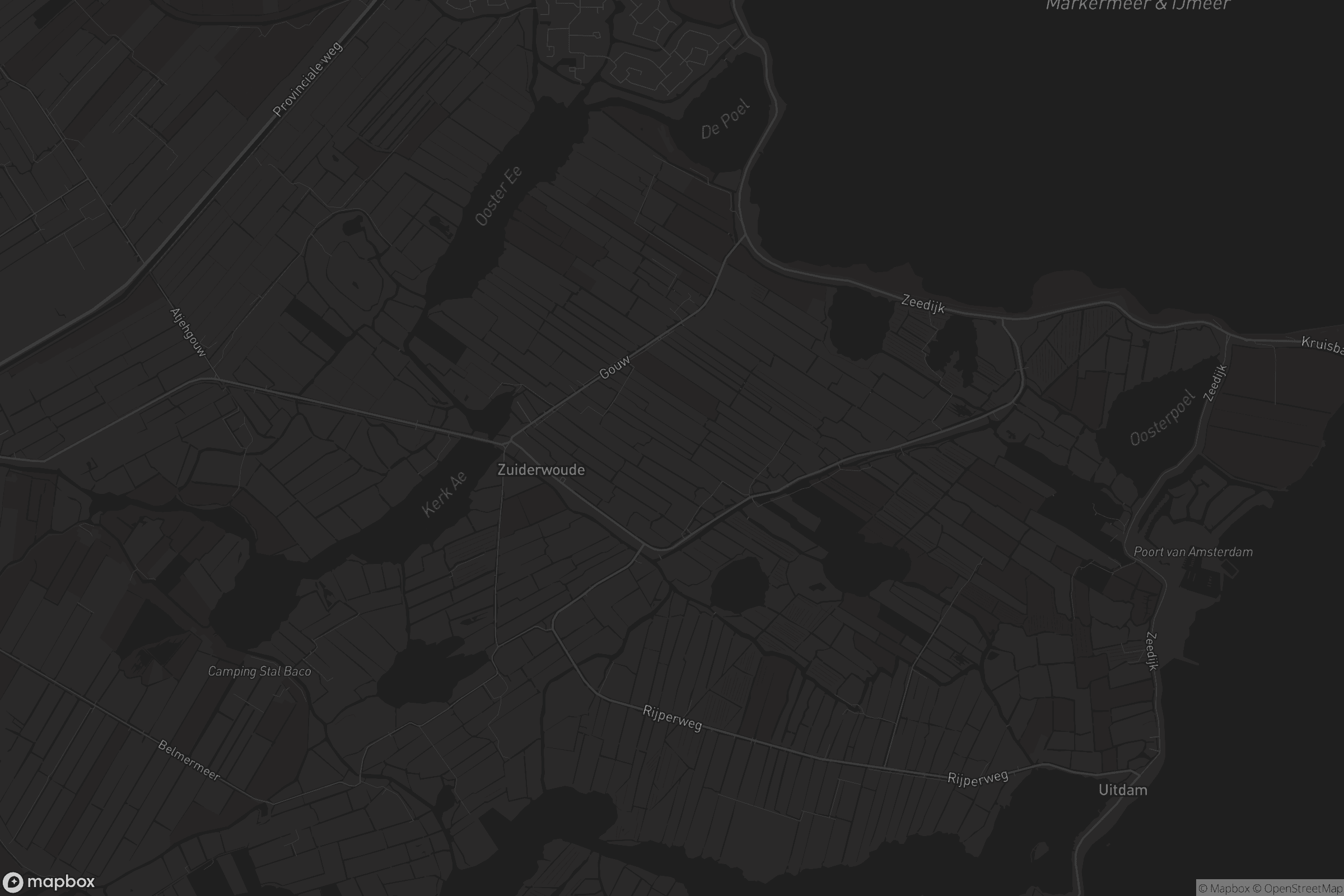 Kaart van Zuiderwoude