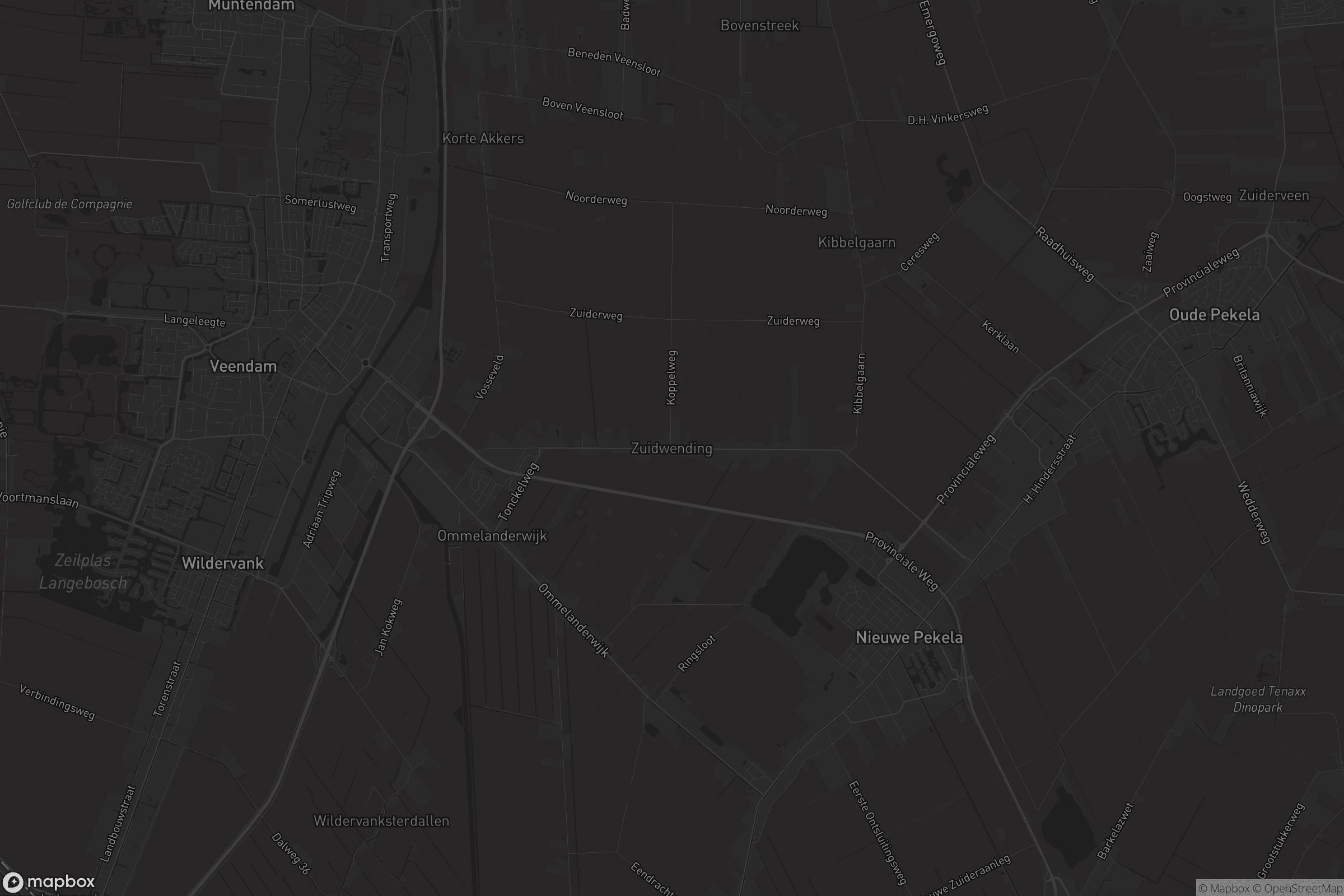 Kaart van Zuidwending