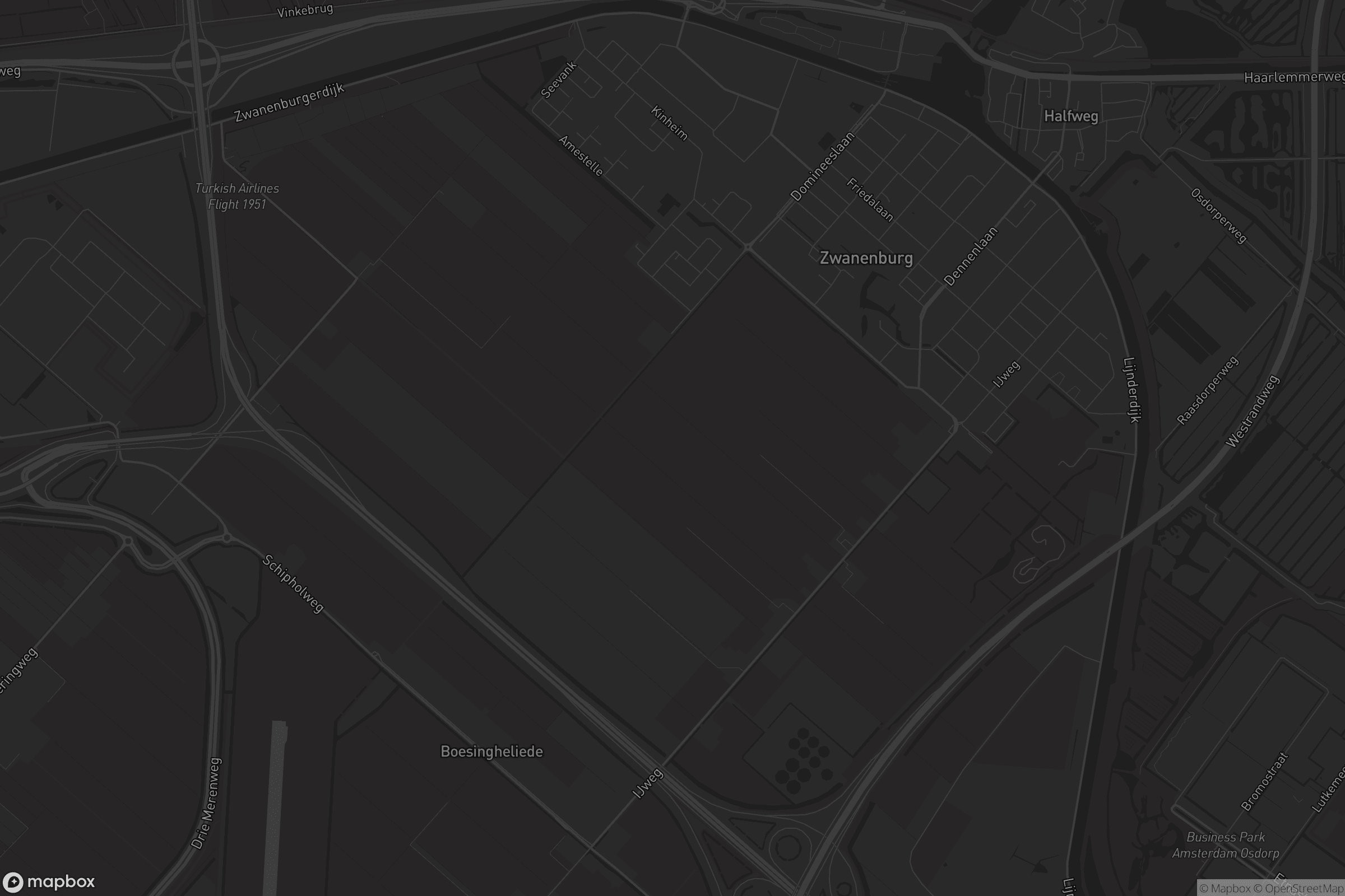 Kaart van Zwanenburg