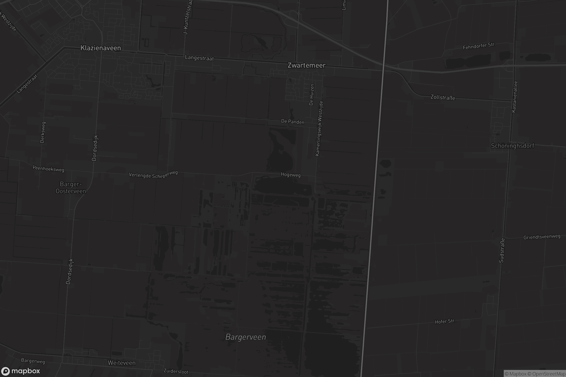 Kaart van Zwartemeer