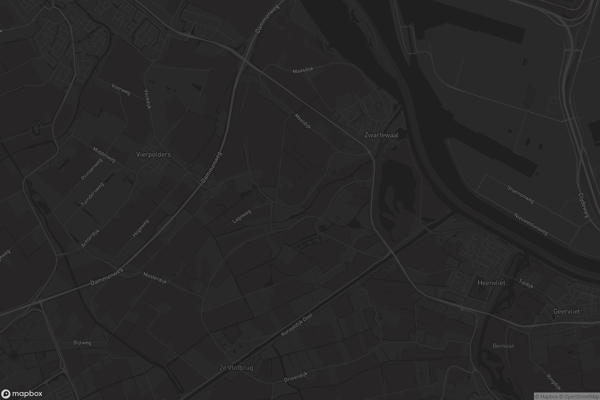 Kaart van Zwartewaal