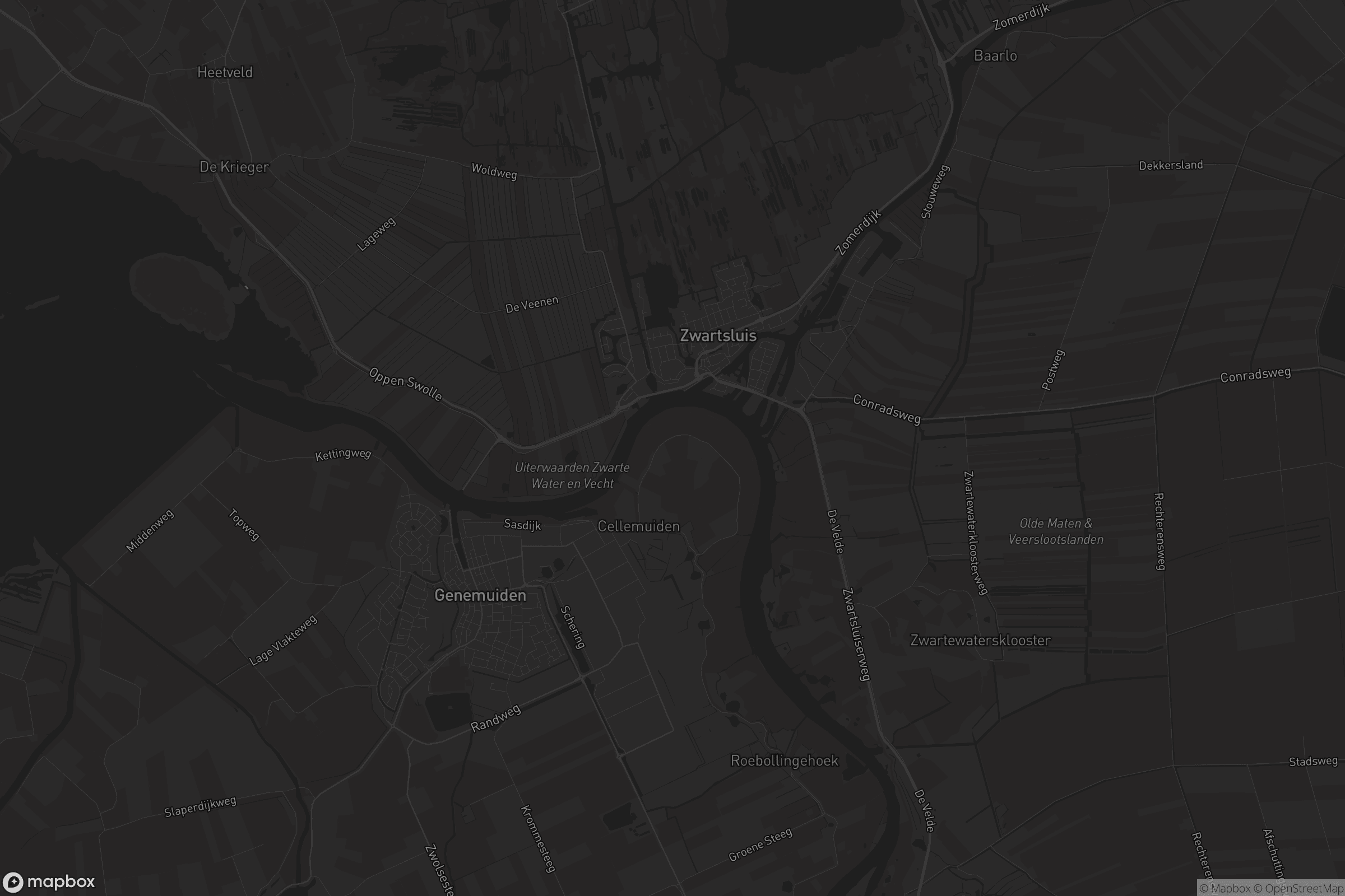 Kaart van Zwartsluis