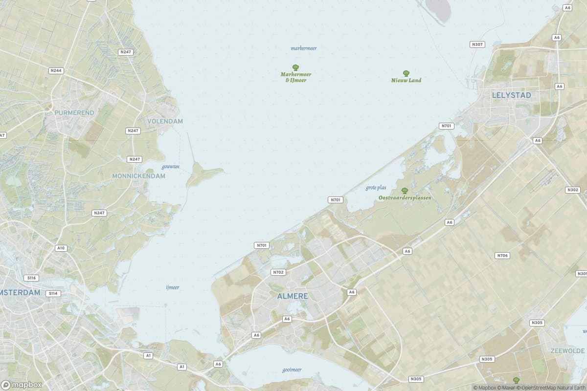 Kaart van almere