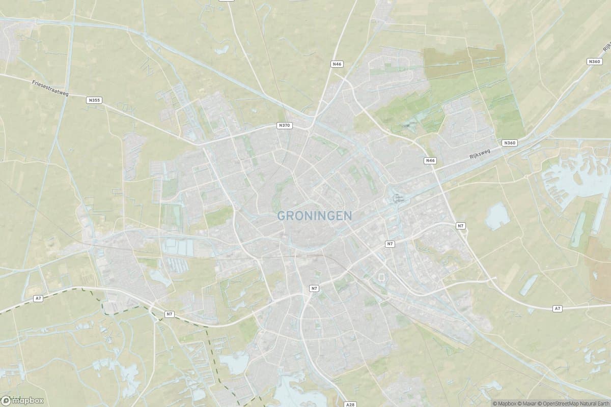 Kaart van groningen