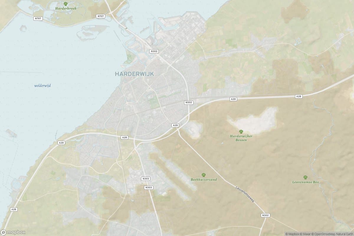 Kaart van harderwijk