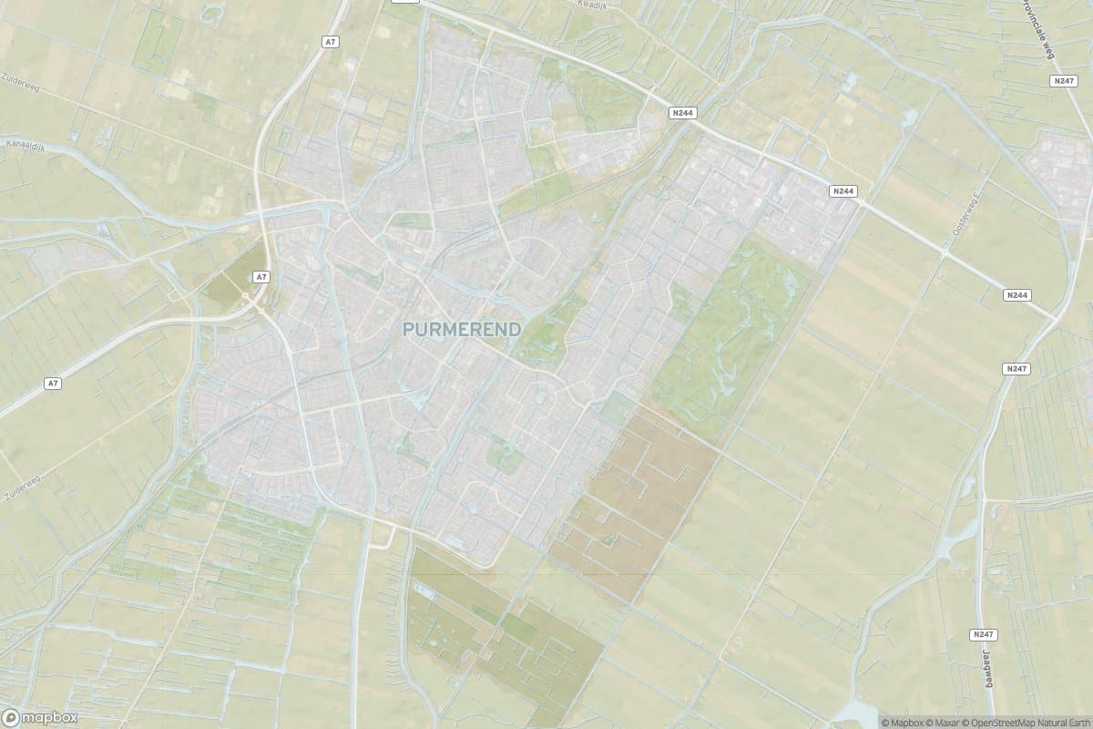 Kaart van purmerend