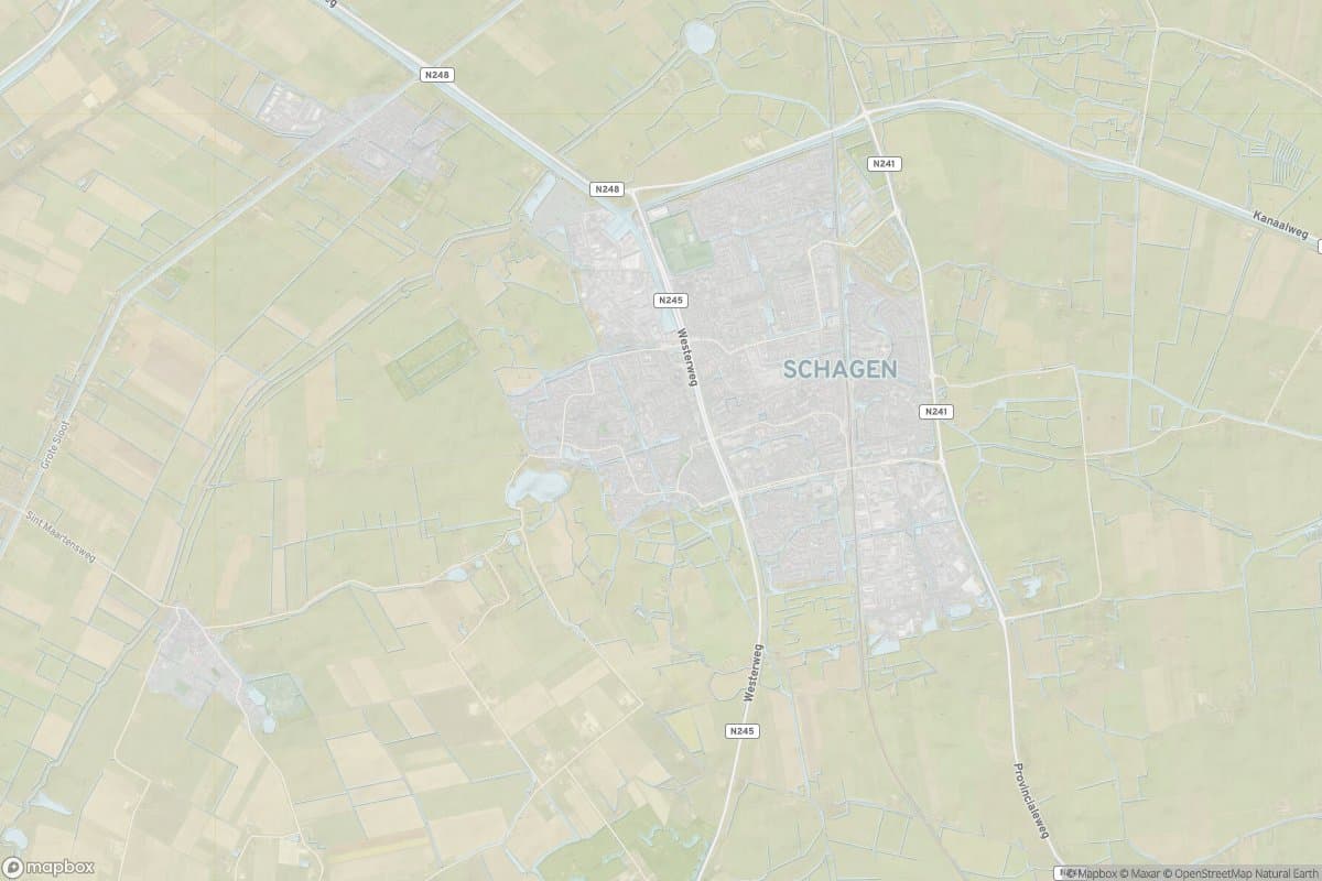 Kaart van schagen