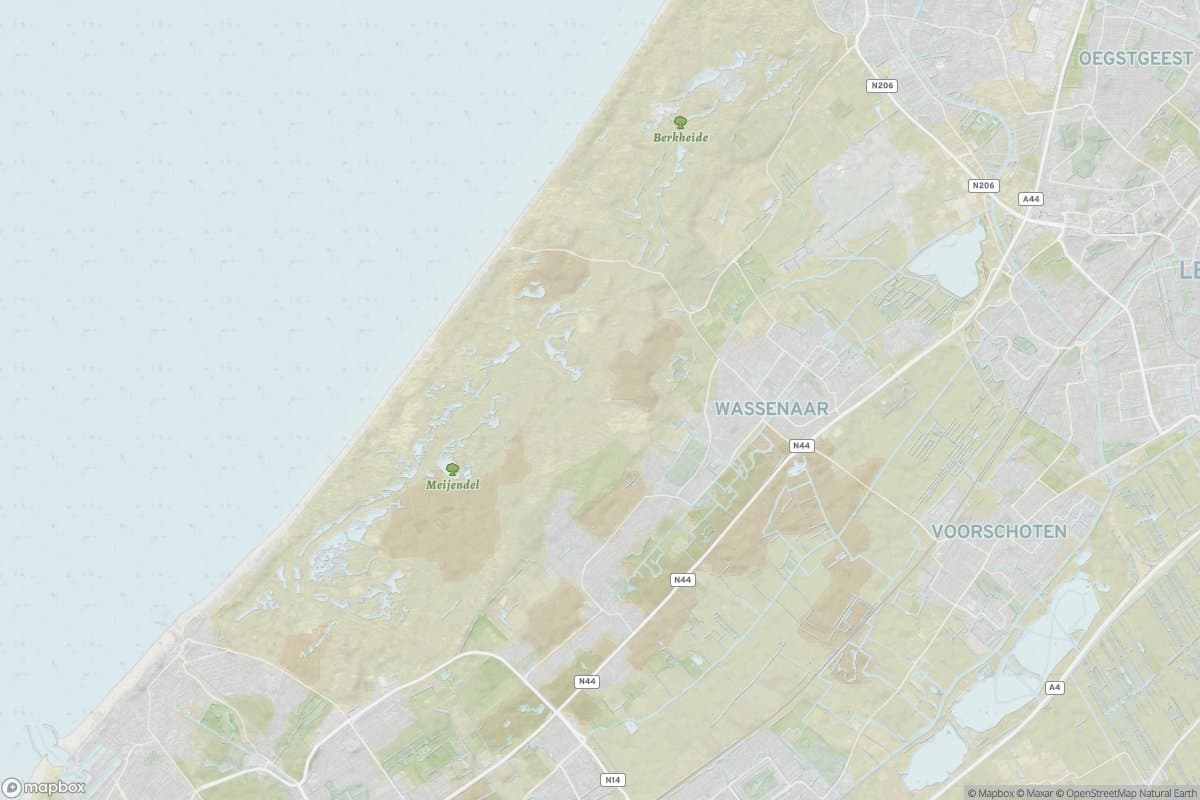 Kaart van wassenaar